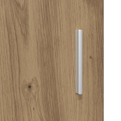 Wandmontierter Schrank mit Regal Artisan-Eiche 55 x 29 x 100 cm