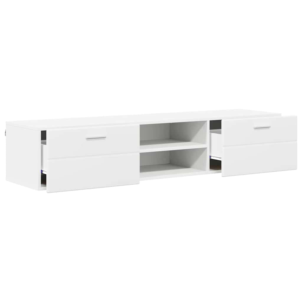 TV-Schränk mit Schubladen Weiß 150 x 39 x 30 cm Holzwerkstoff