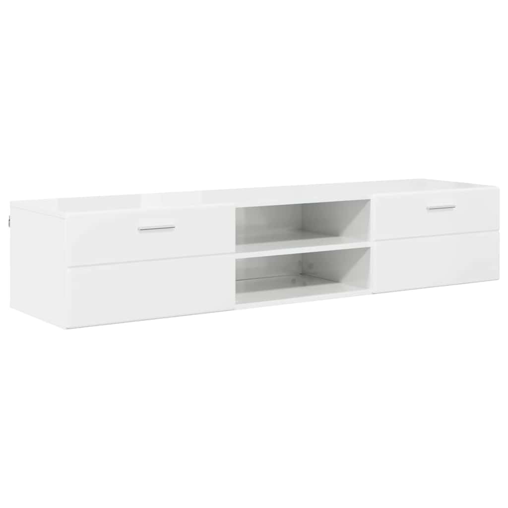 TV-Schränk mit Regal Betongrau 150 x 39 x 30 cm Holzwerkstoff