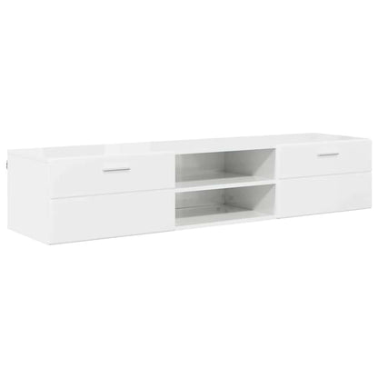 TV-Schränk mit Regal Betongrau 150 x 39 x 30 cm Holzwerkstoff