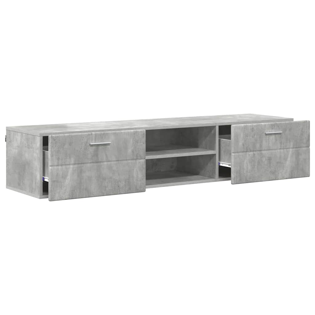 Holzschrank Beton Grau 150 x 39 x 30 cm Holzwerkstoff