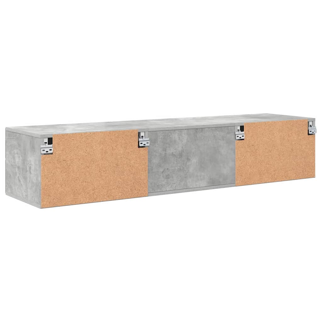 Holzschrank Beton Grau 150 x 39 x 30 cm Holzwerkstoff