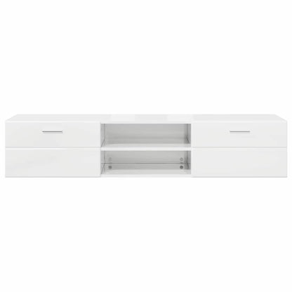 TV-Schränk mit Regal Betongrau 150 x 39 x 30 cm Holzwerkstoff