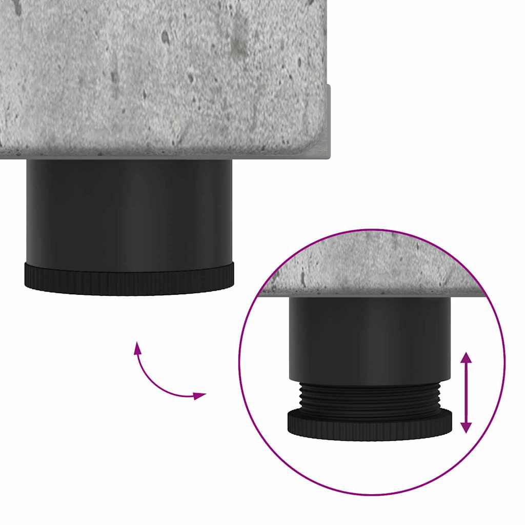 Holzschrank Beton Grau 150 x 39 x 30 cm Holzwerkstoff