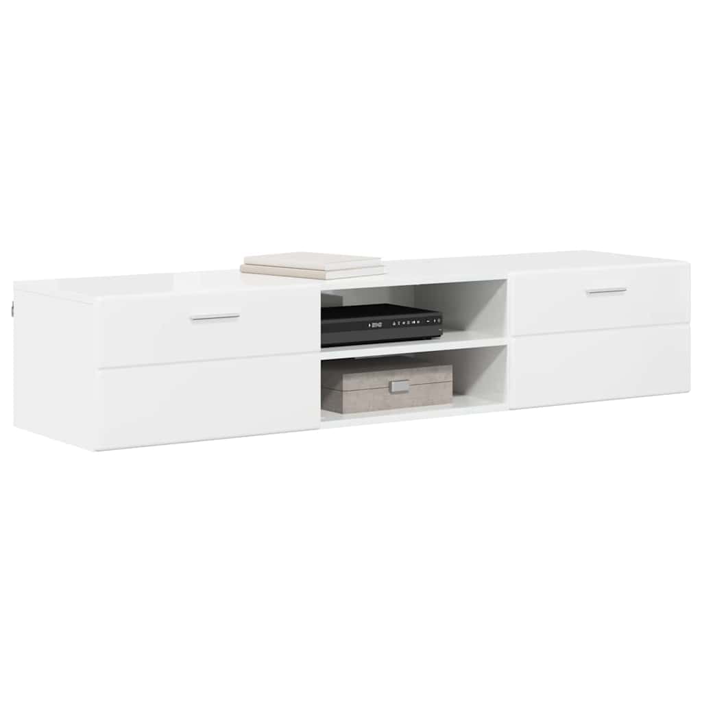 TV-Schränk mit Regal Betongrau 150 x 39 x 30 cm Holzwerkstoff