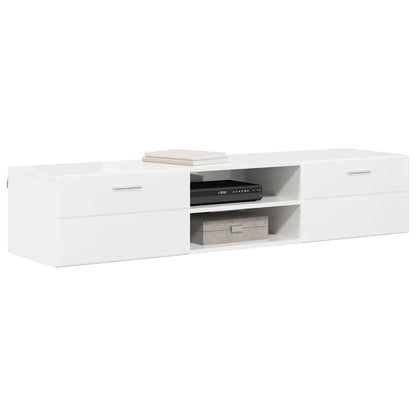 TV-Schränk mit Regal Betongrau 150 x 39 x 30 cm Holzwerkstoff