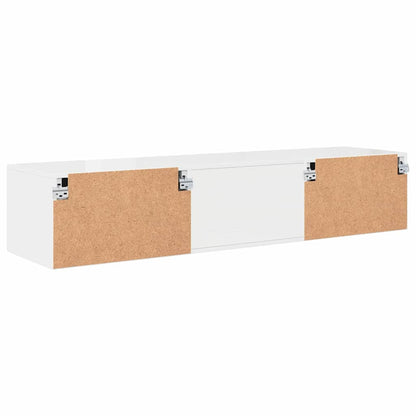 Holzschrank Hochglanz Weiß 150 x 39 x 30 cm Holzwerkstoff