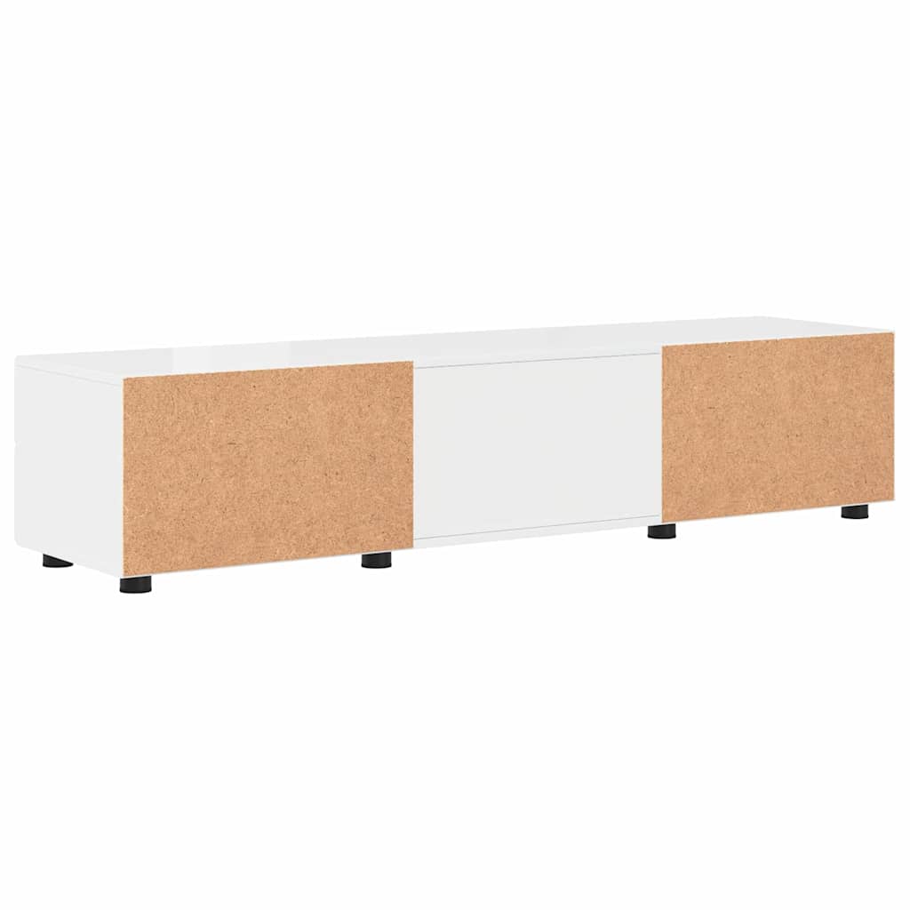 Holzschrank Hochglanz Weiß 150 x 39 x 30 cm Holzwerkstoff
