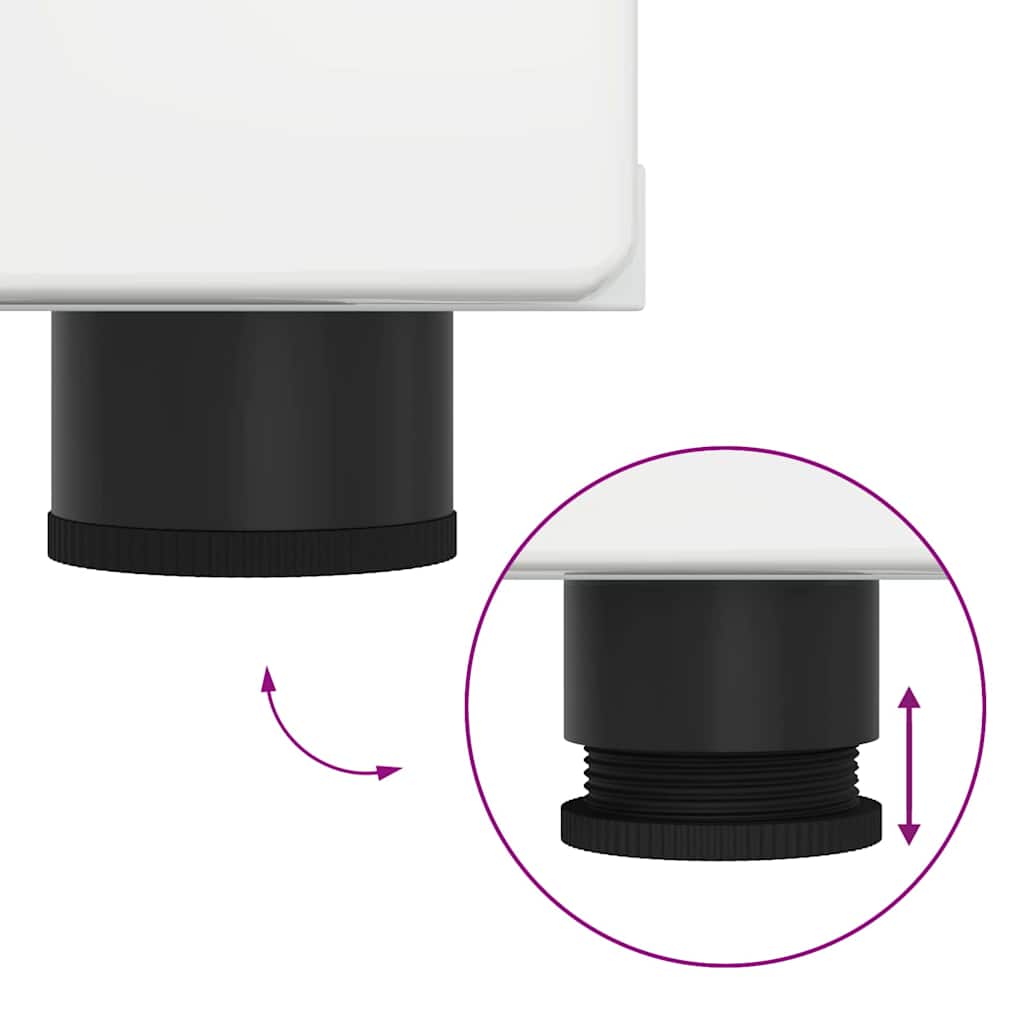 Holzschrank Hochglanz Weiß 150 x 39 x 30 cm Holzwerkstoff