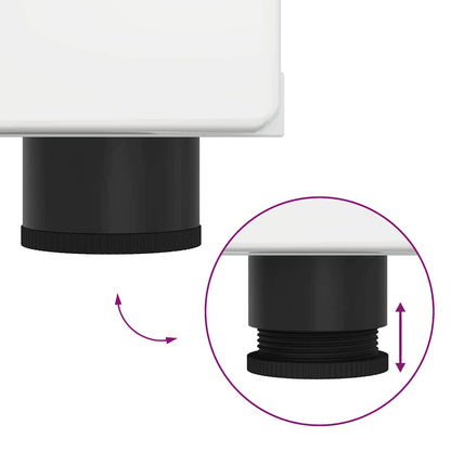 Holzschrank Hochglanz Weiß 150 x 39 x 30 cm Holzwerkstoff