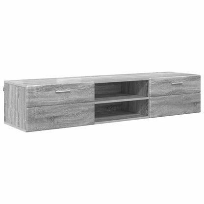 TV-Schränk mit Regal Grau Sonoma 150 x 39 x 30 cm Holzwerkstoff