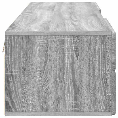 TV-Schränk mit Regal Grau Sonoma 150 x 39 x 30 cm Holzwerkstoff