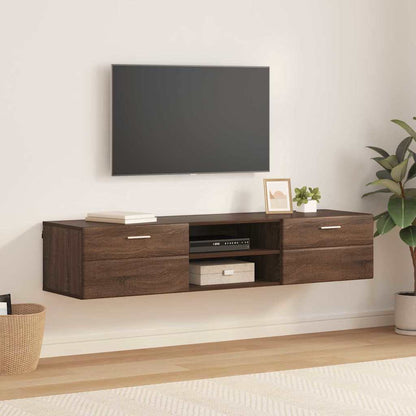 TV-Schränk Braun Eichen-Optik 150 x 39 x 30 cm Holzwerkstoff