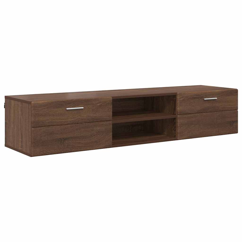 TV-Schränk Braun Eichen-Optik 150 x 39 x 30 cm Holzwerkstoff