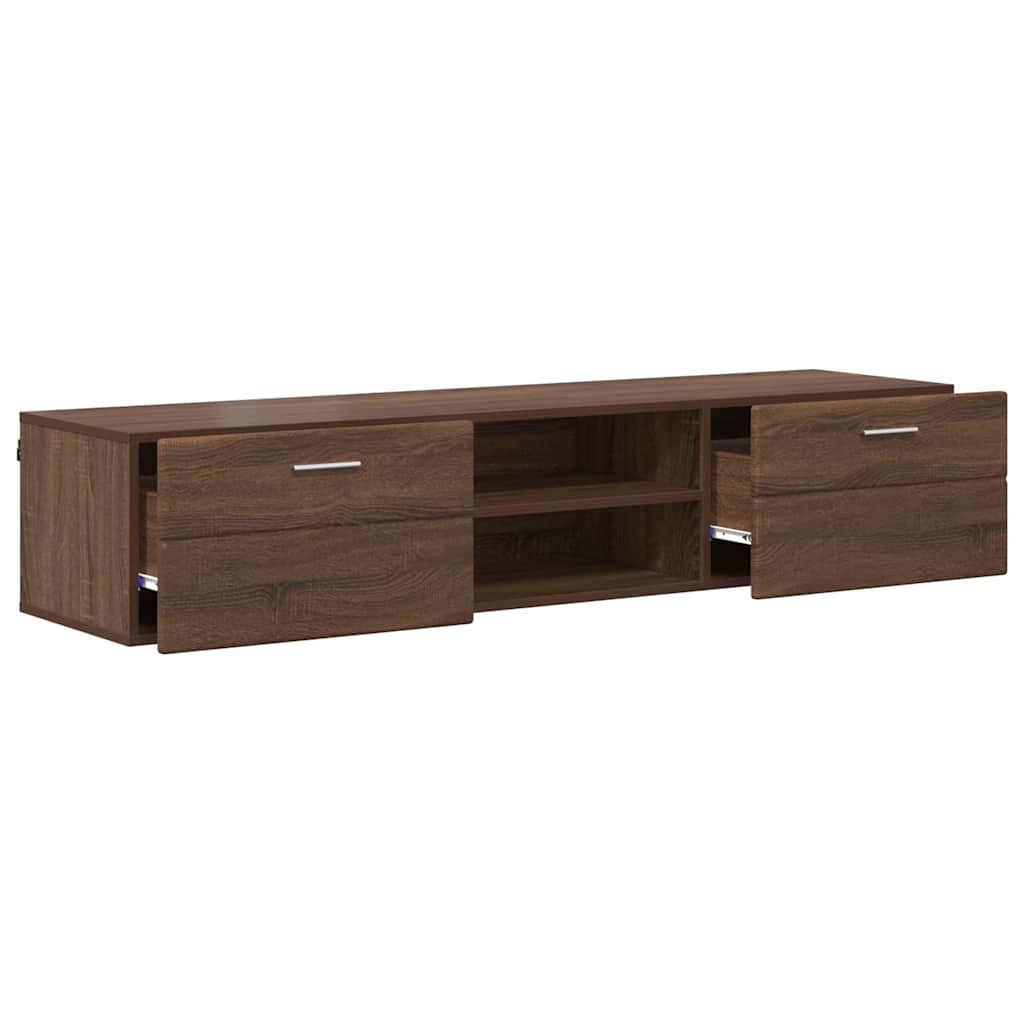 TV-Schränk Braun Eichen-Optik 150 x 39 x 30 cm Holzwerkstoff