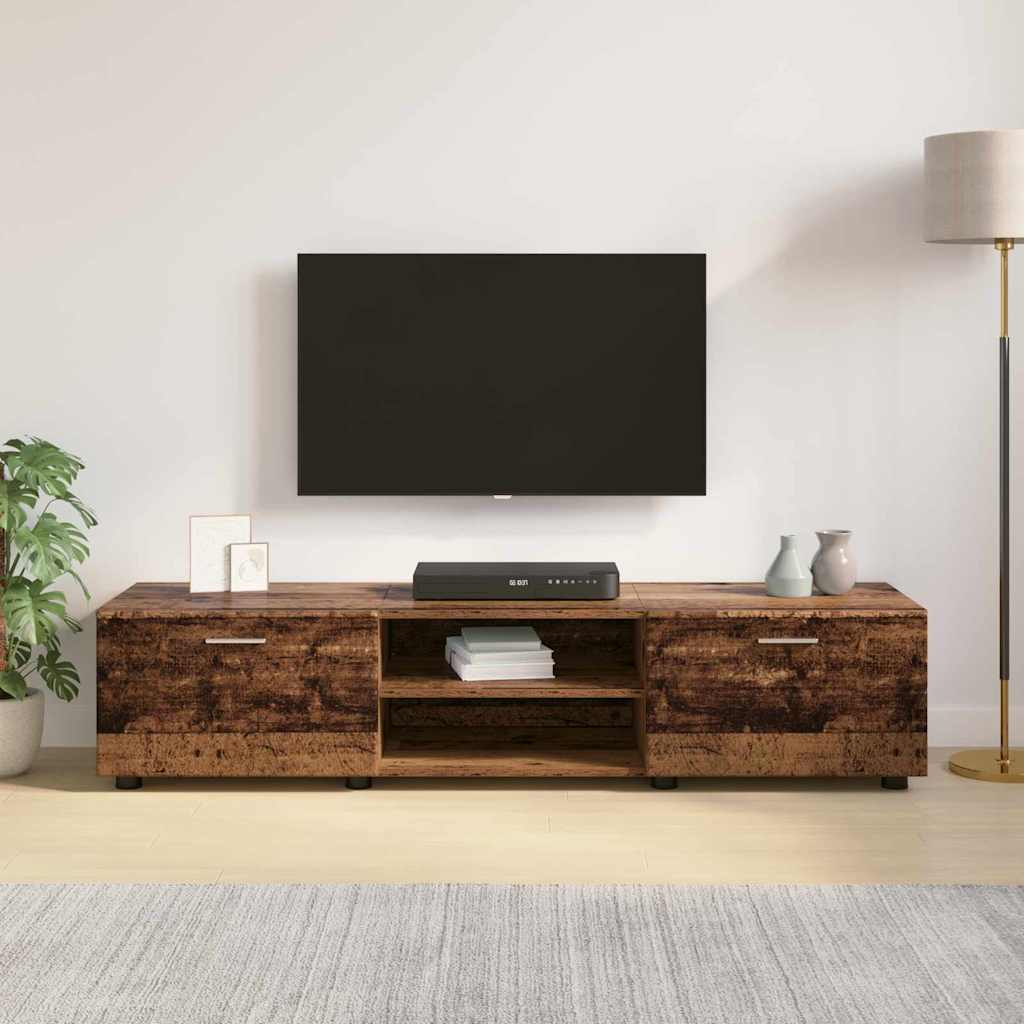 TV-Schränk mit Regal Altholz 150 x 39 x 30 cm Holzwerkstoff