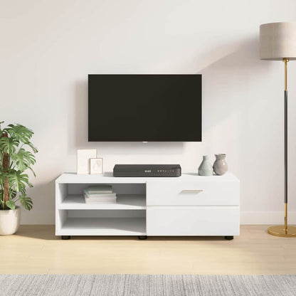 TV-Schränk mit Schubladen Weiß 100.5 x 39 x 30 cm Holzwerkstoff