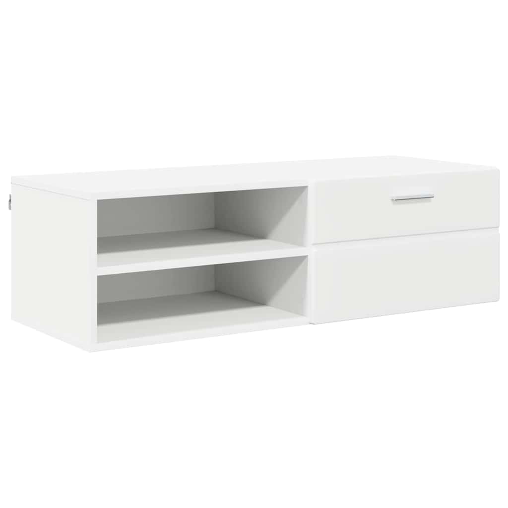 TV-Schränk mit Schubladen Weiß 100.5 x 39 x 30 cm Holzwerkstoff