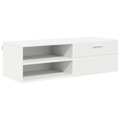 TV-Schränk mit Schubladen Weiß 100.5 x 39 x 30 cm Holzwerkstoff