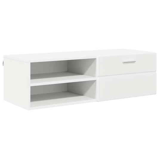 TV-Schränk mit Schubladen Weiß 100.5 x 39 x 30 cm Holzwerkstoff