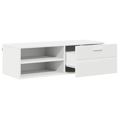 TV-Schränk mit Schubladen Weiß 100.5 x 39 x 30 cm Holzwerkstoff