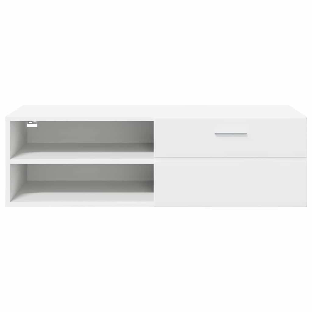 TV-Schränk mit Schubladen Weiß 100.5 x 39 x 30 cm Holzwerkstoff