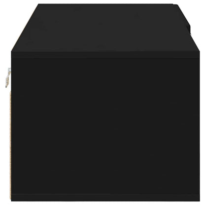 TV-Schränk mit Regal Schwarz 100.5 x 39 x 30 cm Holzwerkstoff