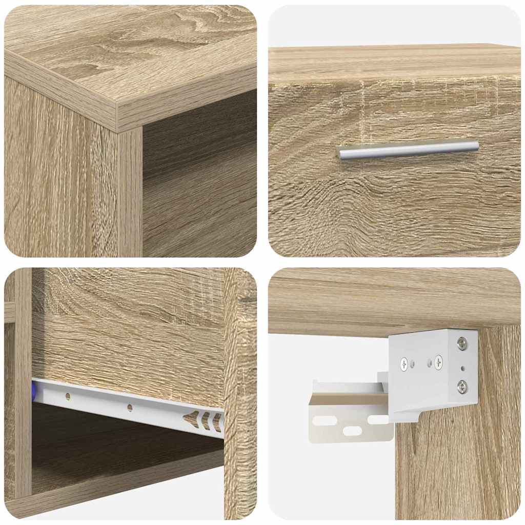TV-Schränk Sonoma Eiche 100.5 x 39 x 30 cm Holzwerkstoff