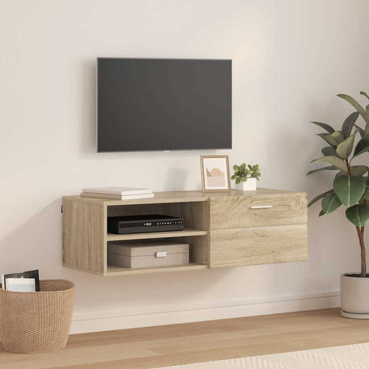 TV-Schränk Sonoma Eiche 100.5 x 39 x 30 cm Holzwerkstoff