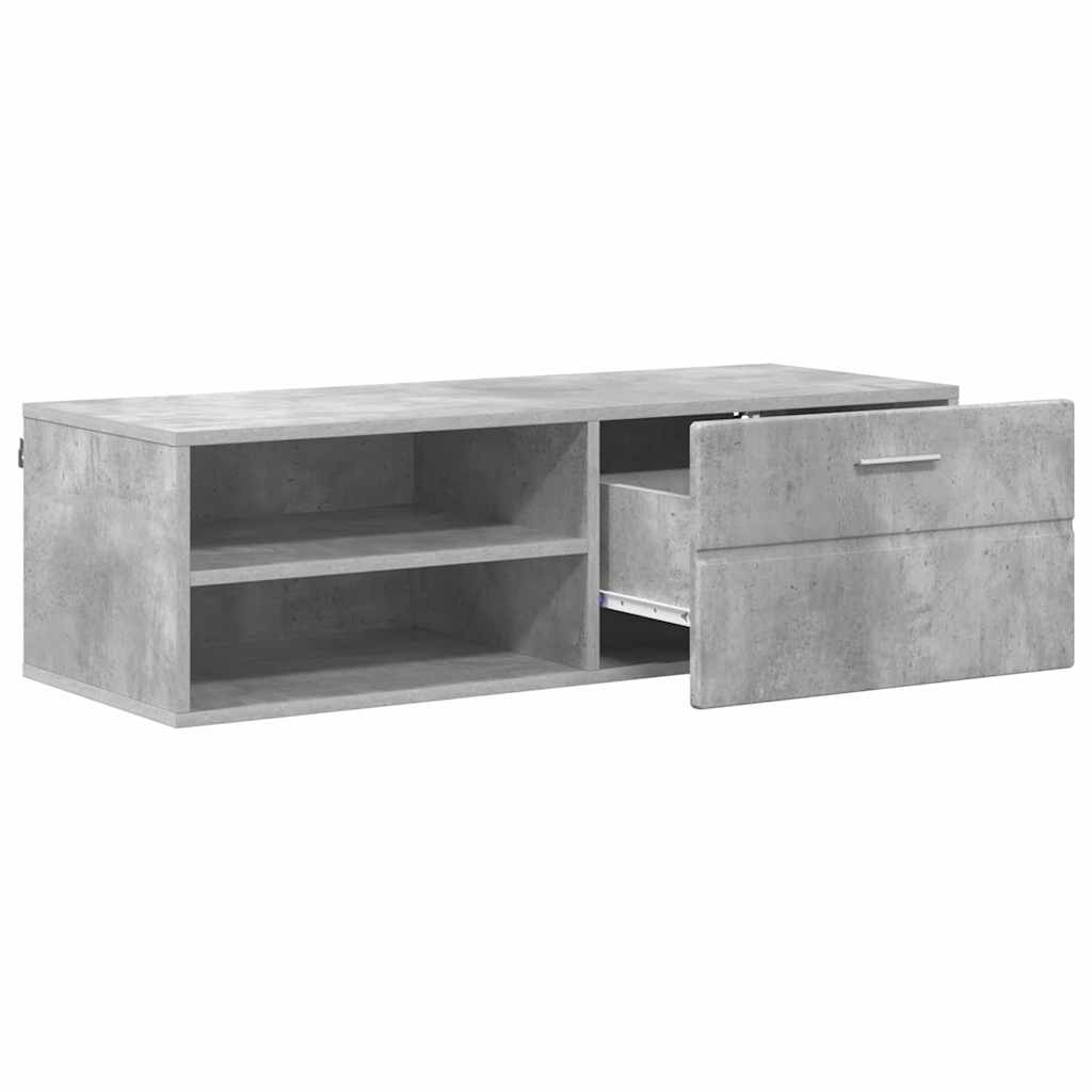 Holzschrank Beton Grau 100,5 x 39 x 30 cm Holzwerkstoff