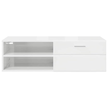 TV-Schränk mit Regal Betongrau 100.5 x 39 x 30 cm Holzwerkstoff