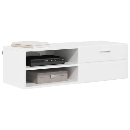 TV-Schränk mit Regal Betongrau 100.5 x 39 x 30 cm Holzwerkstoff