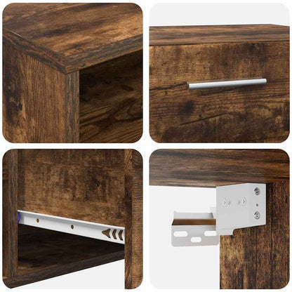 TV-Schränk Räuchereiche 100.5 x 39 x 30 cm Holzwerkstoff