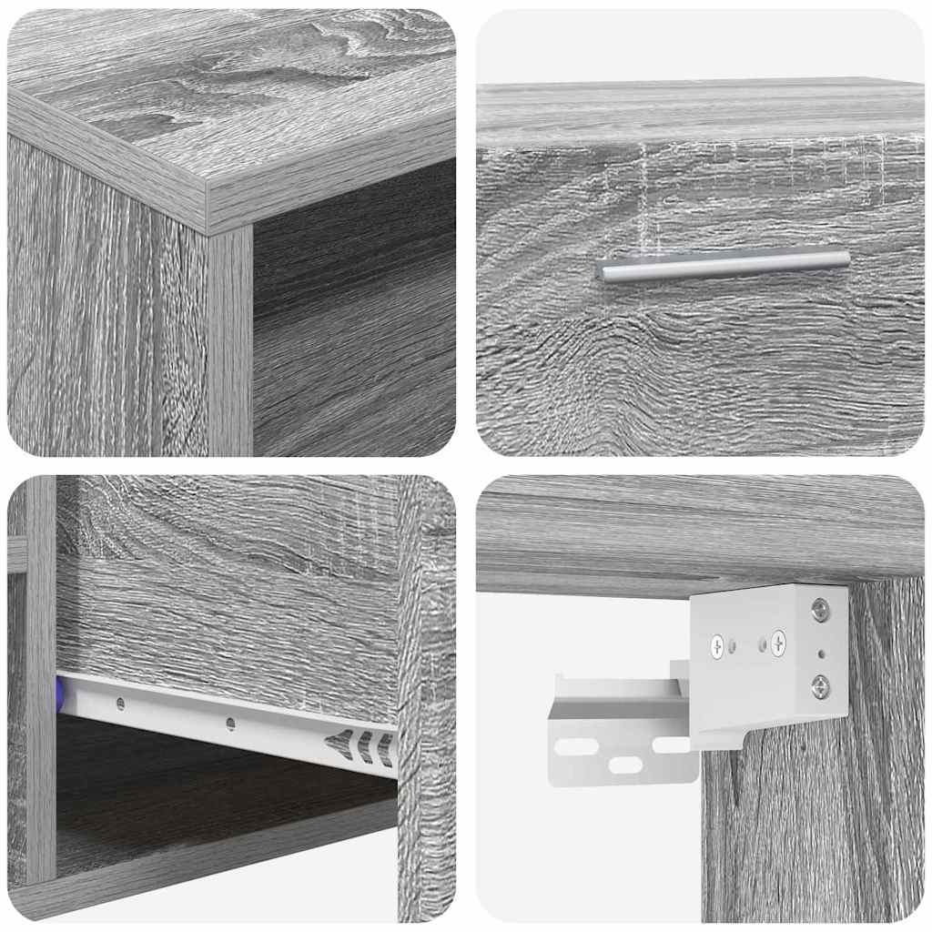 TV-Schränk Grau Sonoma 100.5 x 39 x 30 cm Holzwerkstoff