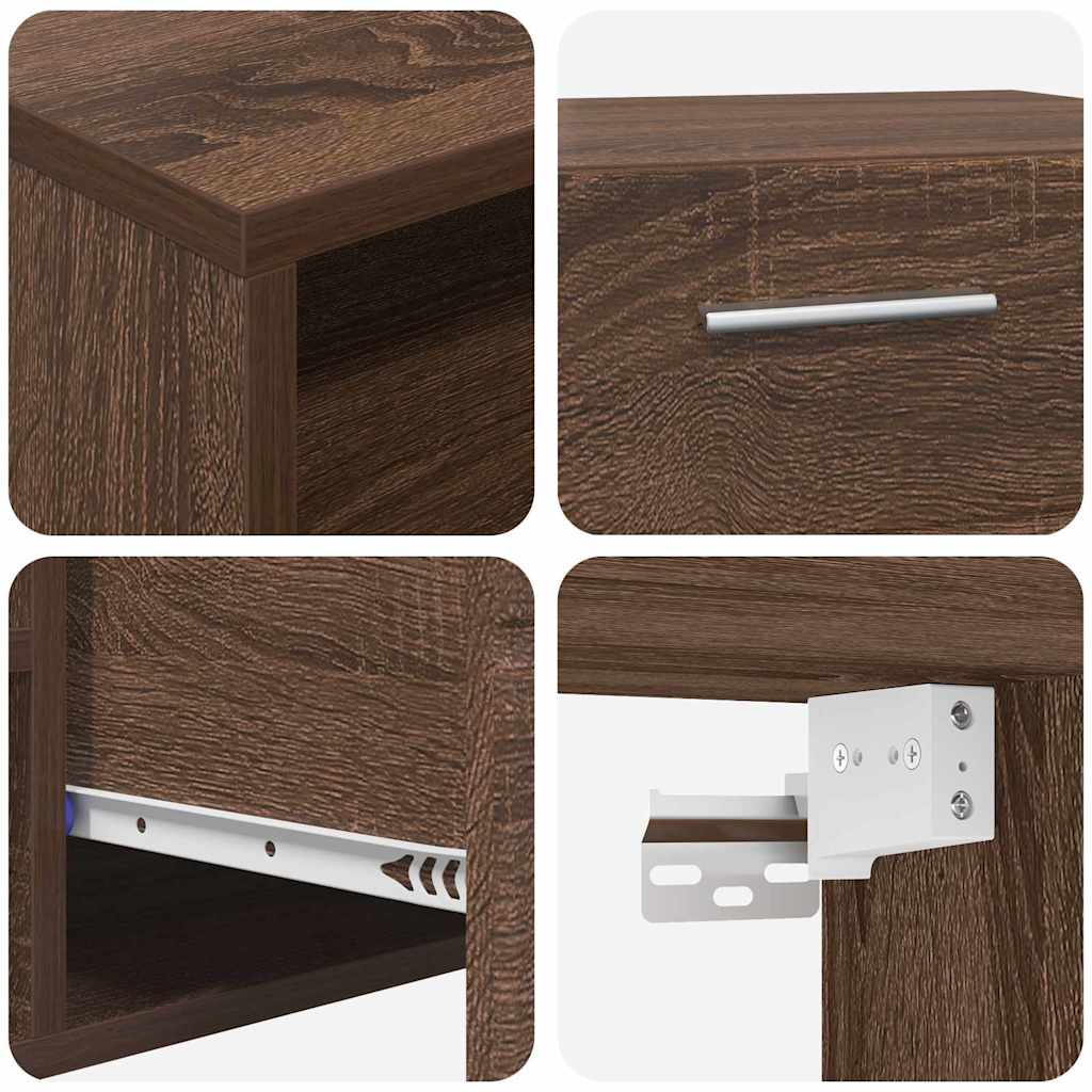 TV-Schränk Braune Eiche 100.5 x 39 x 30 cm Holzwerkstoff
