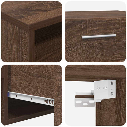 TV-Schränk Braune Eiche 100.5 x 39 x 30 cm Holzwerkstoff