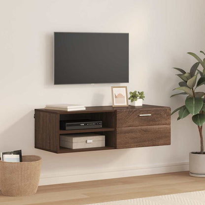TV-Schränk Braune Eiche 100.5 x 39 x 30 cm Holzwerkstoff