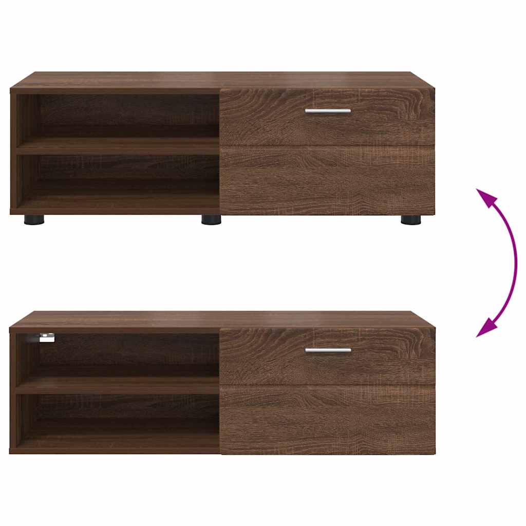 TV-Schränk Braune Eiche 100.5 x 39 x 30 cm Holzwerkstoff