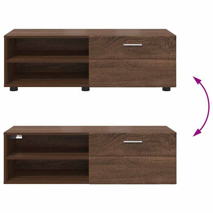 TV-Schränk Braune Eiche 100.5 x 39 x 30 cm Holzwerkstoff