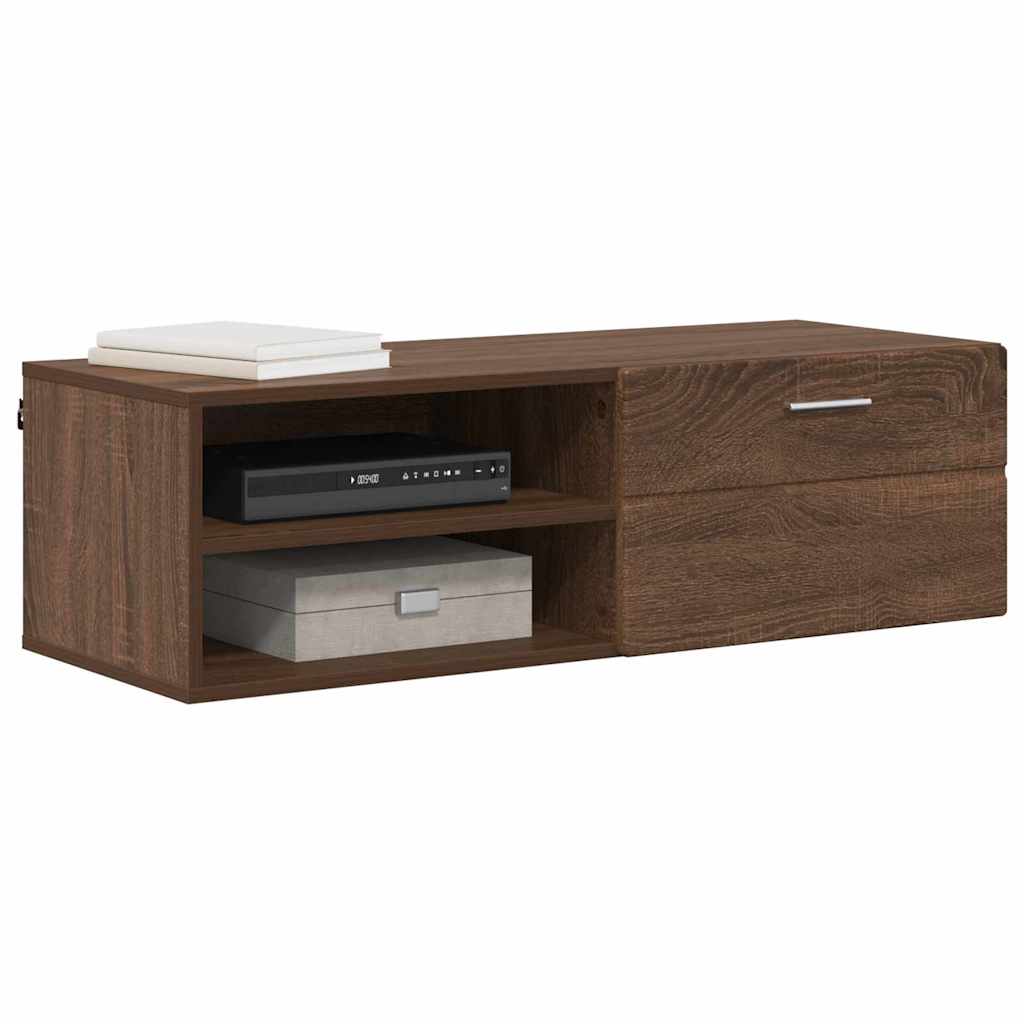 TV-Schränk Braune Eiche 100.5 x 39 x 30 cm Holzwerkstoff