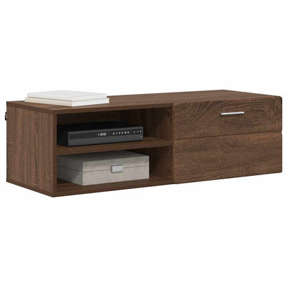 TV-Schränk Braune Eiche 100.5 x 39 x 30 cm Holzwerkstoff