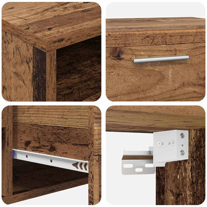 TV-Schränk mit Regal Altholz 100.5 x 39 x 30 cm Holzwerkstoff