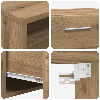TV-Schränk Eiche handwerklich 100.5 x 39 x 30 cm Holzwerkstoff