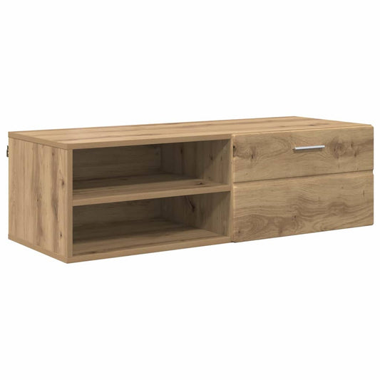 TV-Schränk Eiche handwerklich 100.5 x 39 x 30 cm Holzwerkstoff