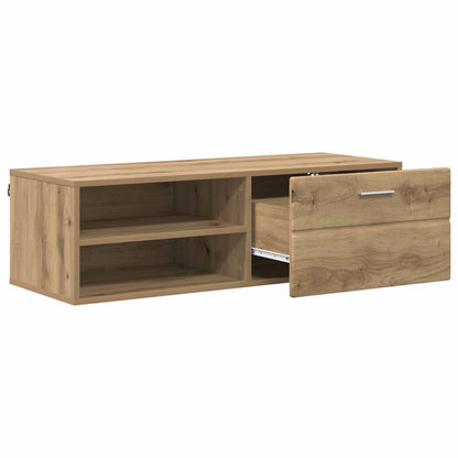 TV-Schränk Eiche handwerklich 100.5 x 39 x 30 cm Holzwerkstoff