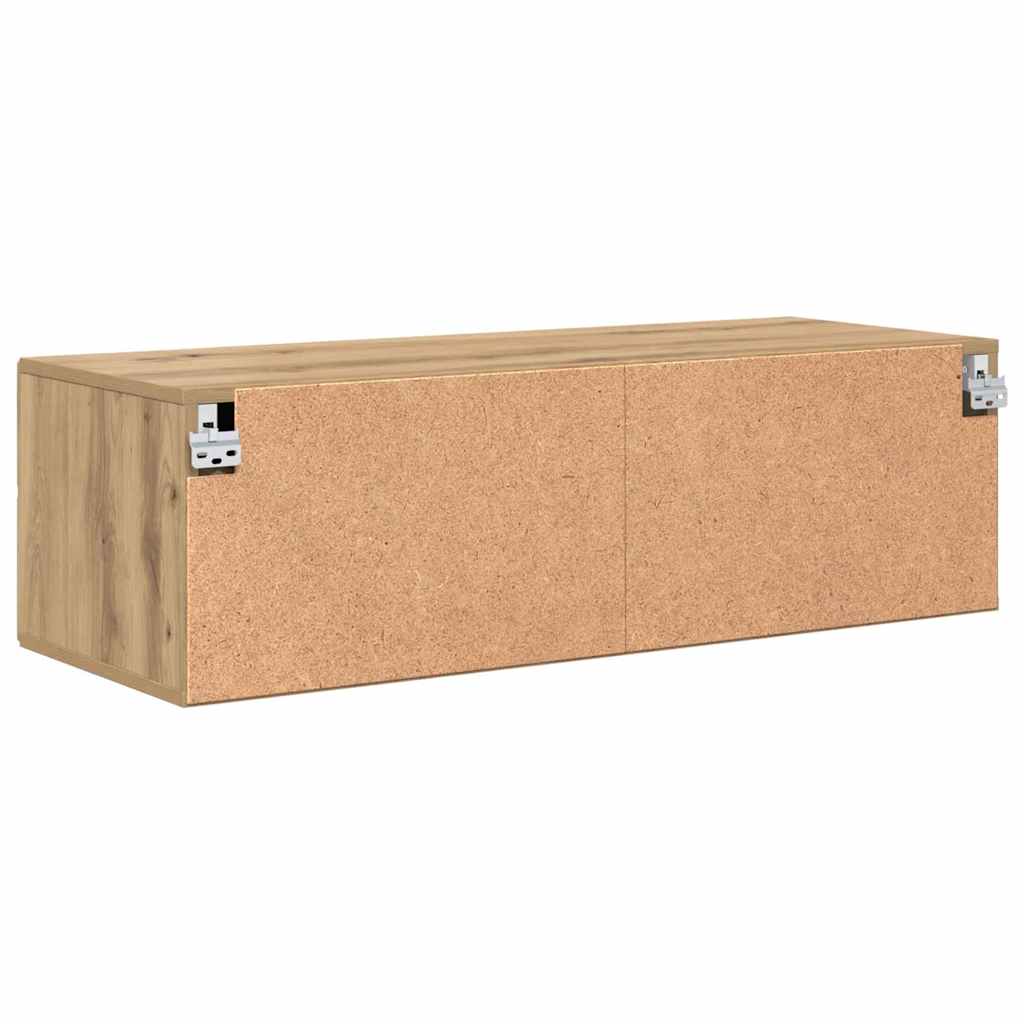 TV-Schränk Eiche handwerklich 100.5 x 39 x 30 cm Holzwerkstoff