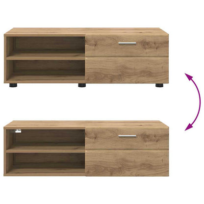 TV-Schränk Eiche handwerklich 100.5 x 39 x 30 cm Holzwerkstoff