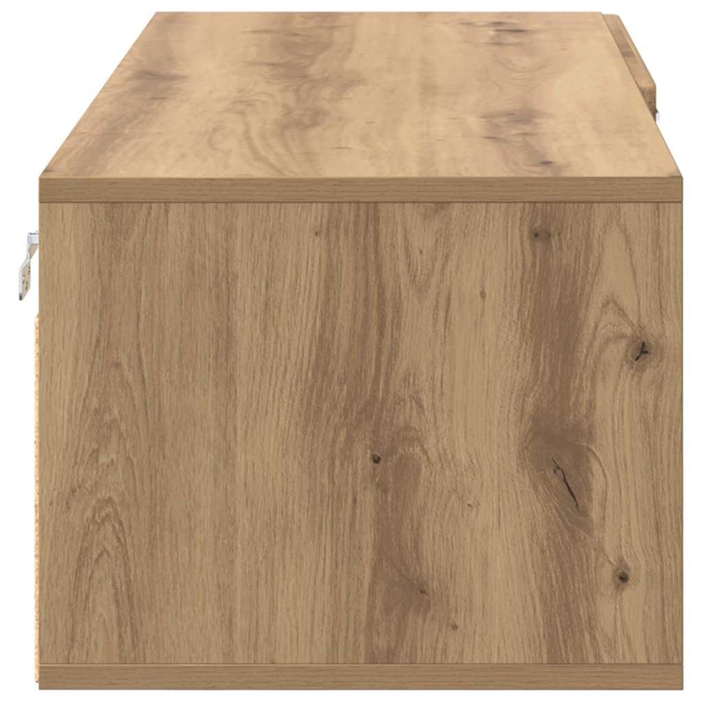 TV-Schränk Eiche handwerklich 100.5 x 39 x 30 cm Holzwerkstoff