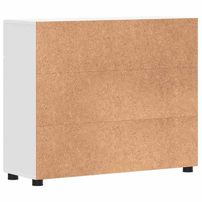 Sideboard mit Schubladen Weiß 88.5 x 30.5 x 73 cm Holzwerkstoff