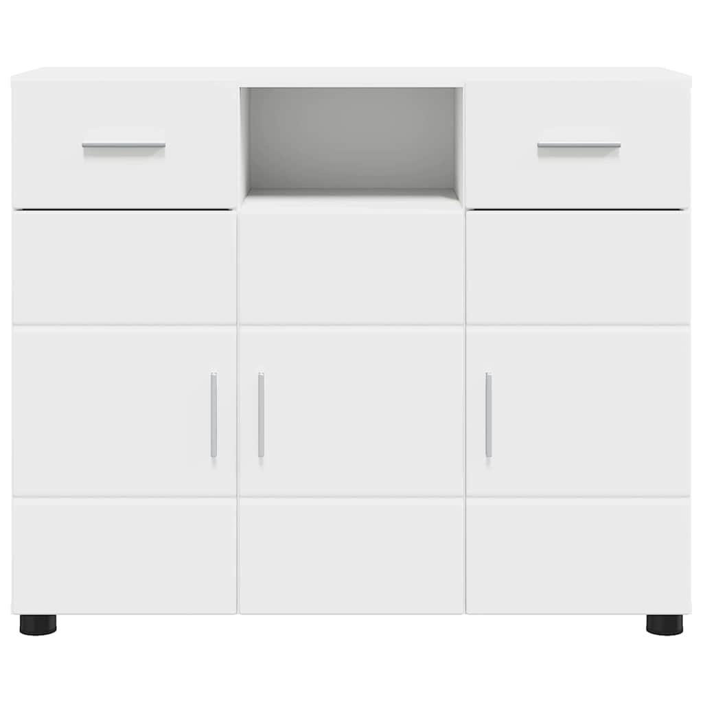 Sideboard mit Schubladen Weiß 88.5 x 30.5 x 73 cm Holzwerkstoff